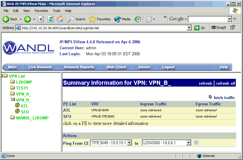 Access VPN Summary Information
