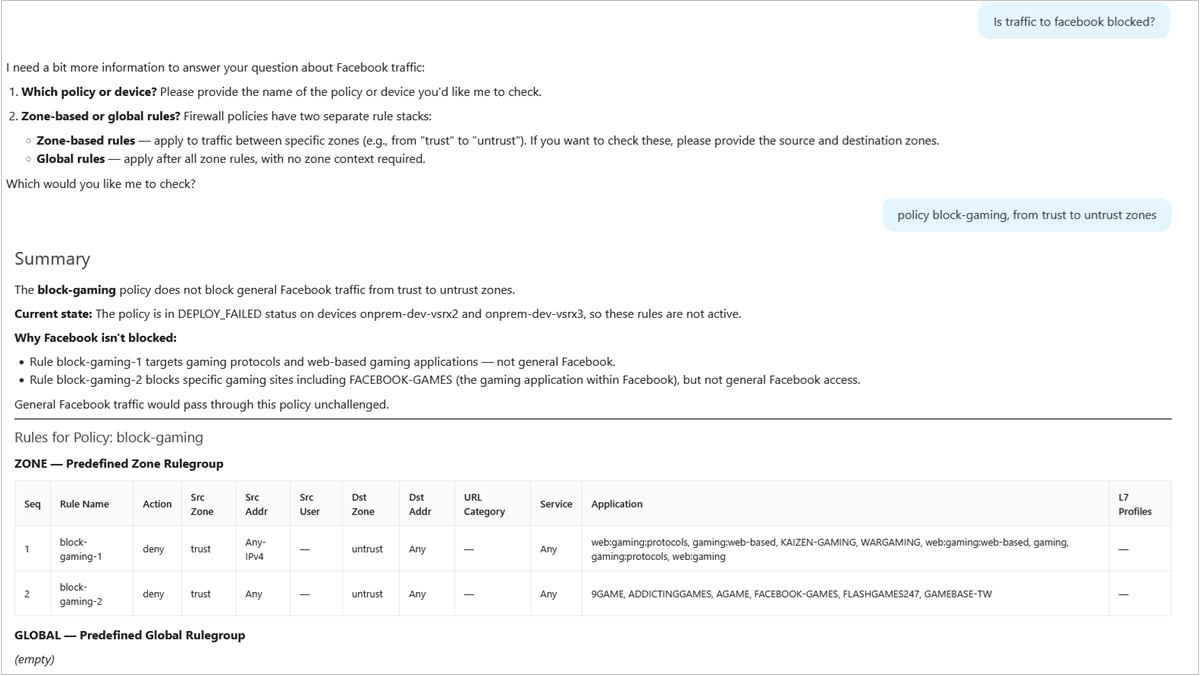 Use Case 3: Traffic Intent Analysis