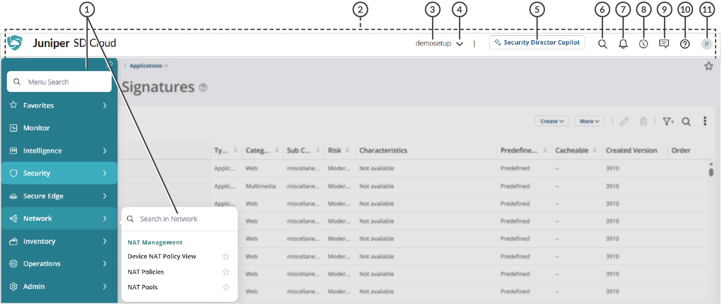 Sample Page Showing Banner and GUI Elements
