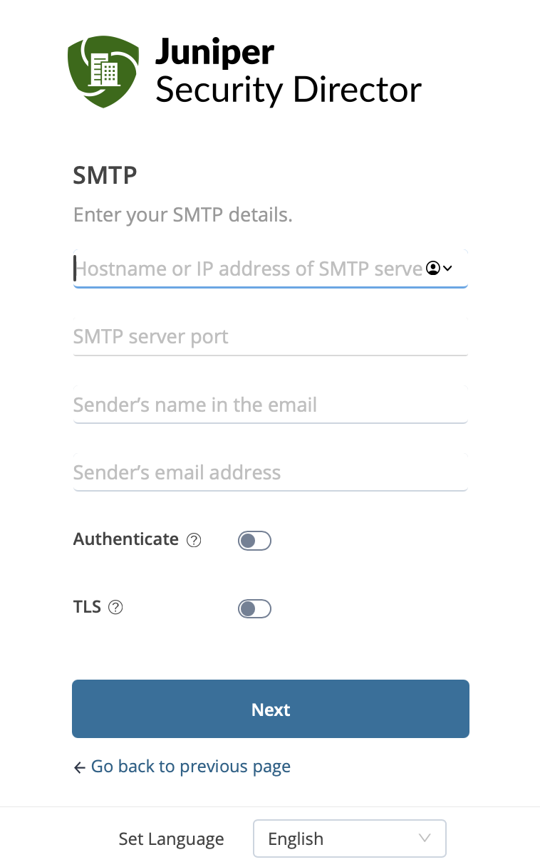 SMTP Details