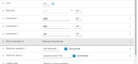 Edit VM Configuration