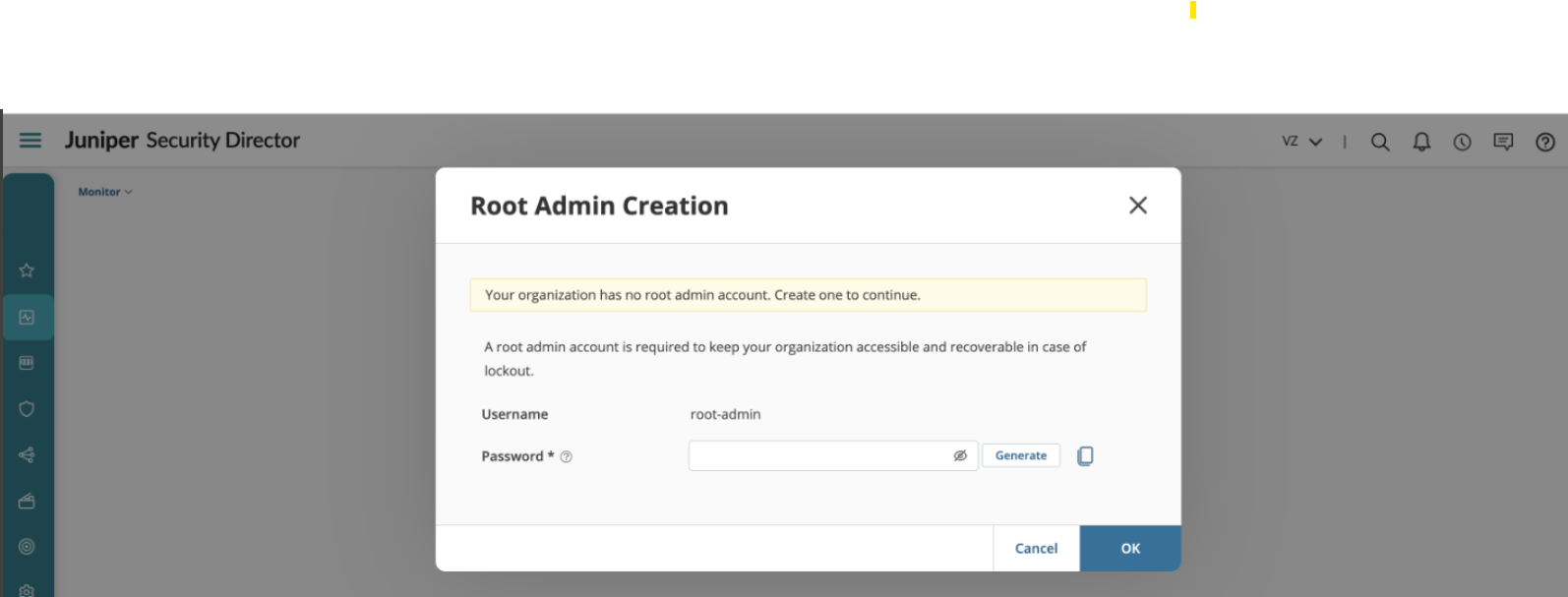 Create the root-admin User