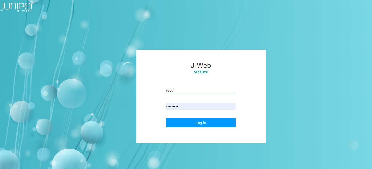 J-Web Access and Login