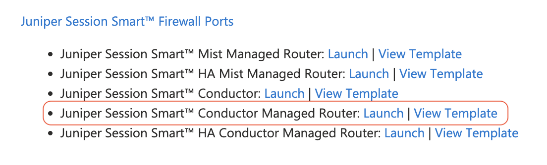 Launch the Router Template