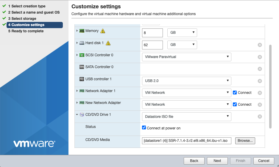 Confirm Settings