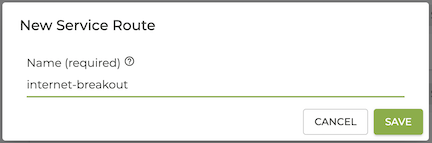 Service Route Name