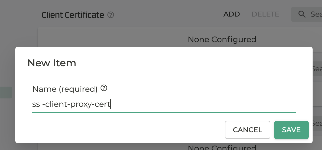 Client Certificate