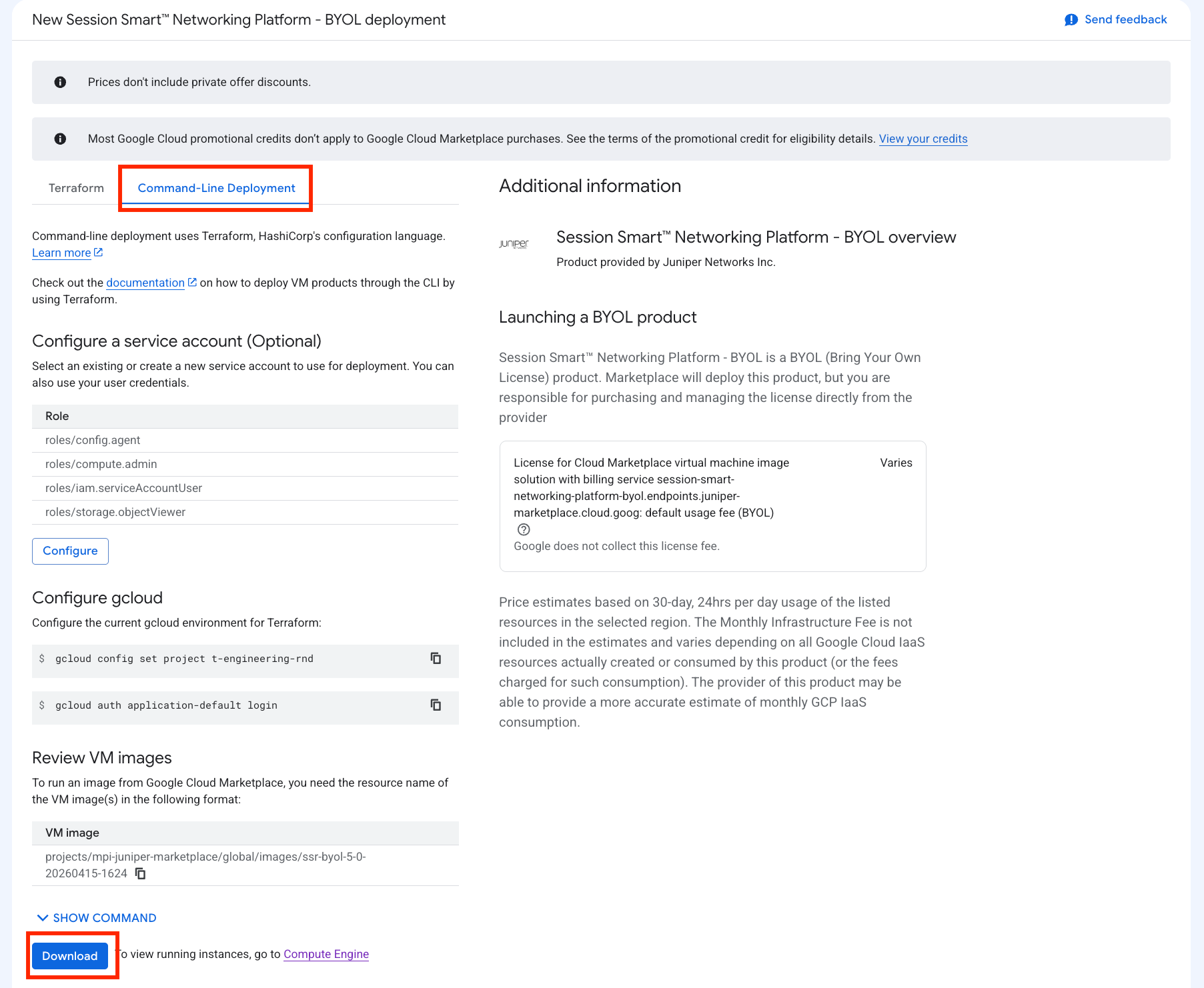 gcp cli deployment