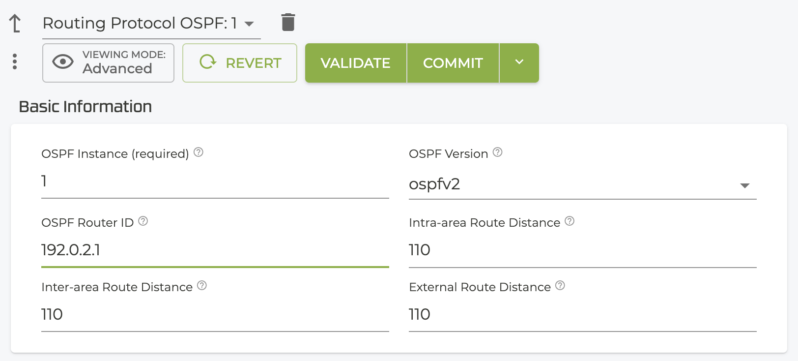 OSPF1 Router ID