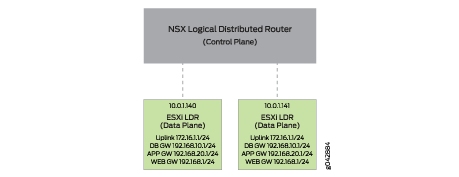 VMware NSX LDR Control Plane and Data
Plane