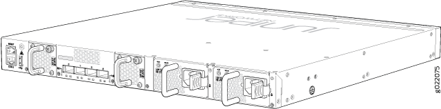 Rear Panel of a 24-Port EX4300 Switch