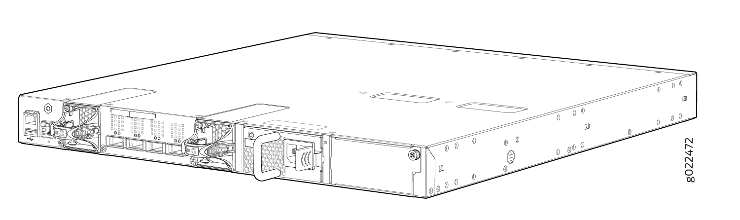 Rear Panel of EX4300-48MP and EX4300-48MP-S Switches