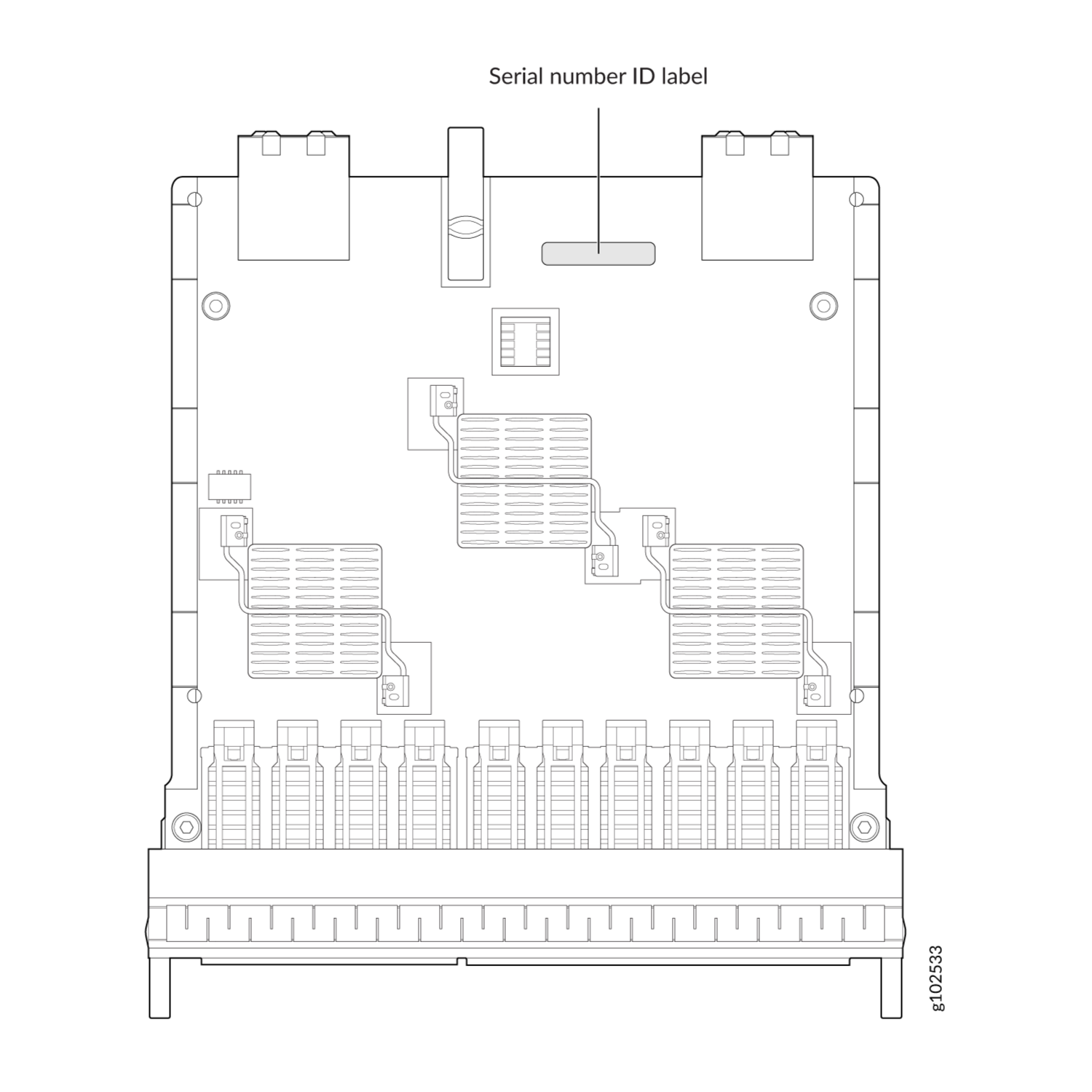 10-Port MIC Serial Number Label