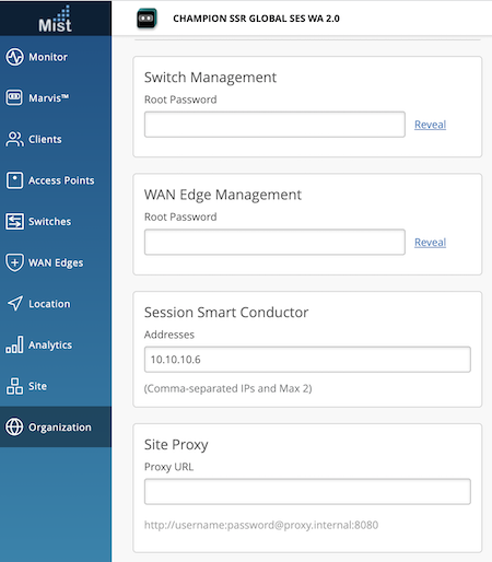 Session Smart Conductor Address